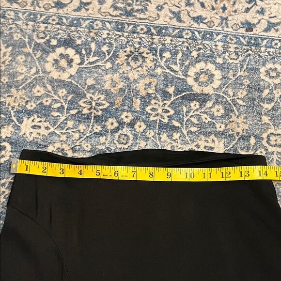 Vince Asymmetrical Black Lagenlook Minimalist Midi Skirt Modern Office Work - Picture 10 of 11